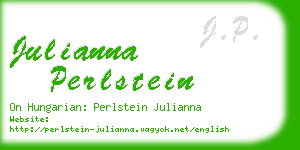 julianna perlstein business card